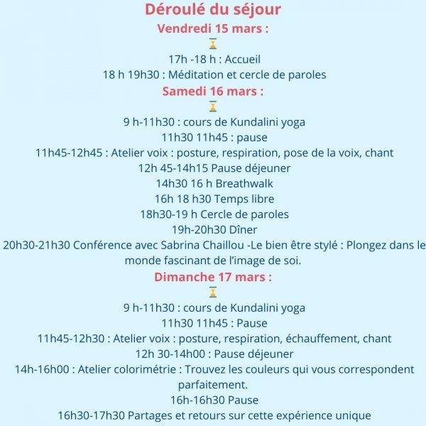 plaquette offre événement yoga